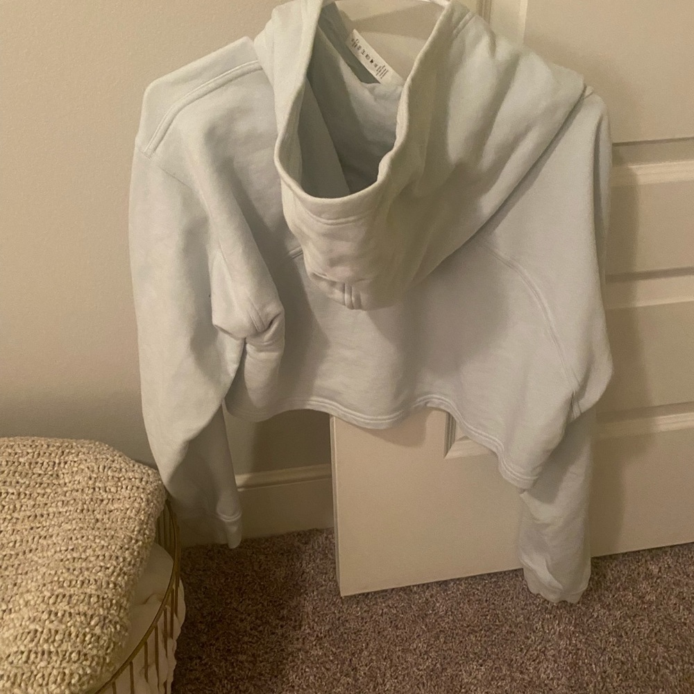 Lululemon cropped hoodie, light blue
